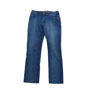 PURE COLOR Denim Jeans Women's 30 Blue Straight Leg Blue Pants Bottoms​​​​​